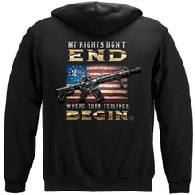 Load image into Gallery viewer, 2nd Amendment My Rights Don't end Premium T-Shirt