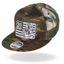Load image into Gallery viewer, 2nd Amendment Snap Back Camo Mesh Cap