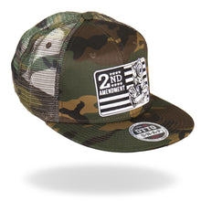 Load image into Gallery viewer, 2nd Amendment Snap Back Camo Mesh Cap