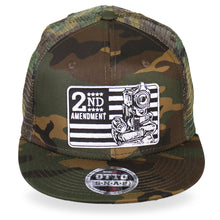 Load image into Gallery viewer, 2nd Amendment Snap Back Camo Mesh Cap