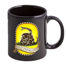 Load image into Gallery viewer, Don't Tread On Me Stoneware Black Mug Set
