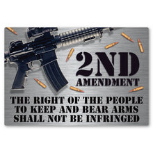 Load image into Gallery viewer, Patriotic Right to Bear Arms Second Amendment Rectangle Magnet (5" x 4")
