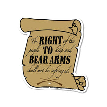 Load image into Gallery viewer, Patriotic Right to Bear Arms Second Amendment Magnet (4.5" x 4.5")