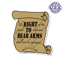 Load image into Gallery viewer, Patriotic Right to Bear Arms Second Amendment Magnet (4.5" x 4.5")