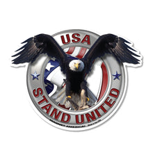 Load image into Gallery viewer, United States Patriotic Stand United Eagle Magnet (5.25" x 6.13")