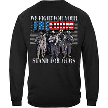 Load image into Gallery viewer, I Stand For The Flag Fight For Our Freedom Premium Men's Hoodie