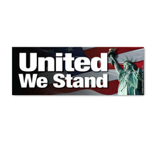 Load image into Gallery viewer, United States Patriotic United We Stand Bumper Strip Magnet (7.88" x 2.88")