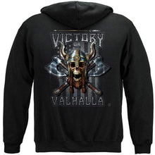 Load image into Gallery viewer, Victory Or Valhalla American Flag Freedom Come and Take it Premium T-Shirt