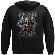 Load image into Gallery viewer, Victory Or Valhalla American Flag Freedom Come and Take it Premium Hoodie