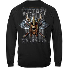 Load image into Gallery viewer, Victory Or Valhalla American Flag Freedom Come and Take it Premium Long Sleeve