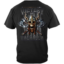 Load image into Gallery viewer, Victory Or Valhalla American Flag Freedom Come and Take it Premium T-Shirt