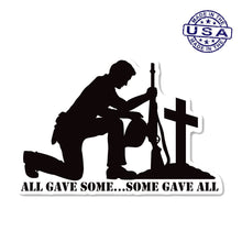Load image into Gallery viewer, United States Veteran All gave Some Sticker (6.5" x 4.38")