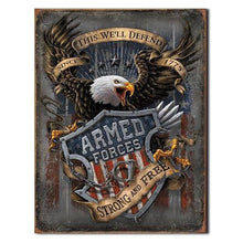 Load image into Gallery viewer, Armed Forces - since 1775 Tin Sign-Military Republic