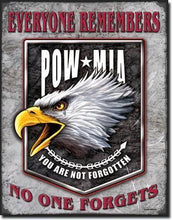 Load image into Gallery viewer, Legends - POW MIA Eagle Tin Sign-Military Republic