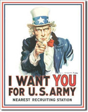 Load image into Gallery viewer, Uncle Sam "I Want You" Tin Sign-Military Republic