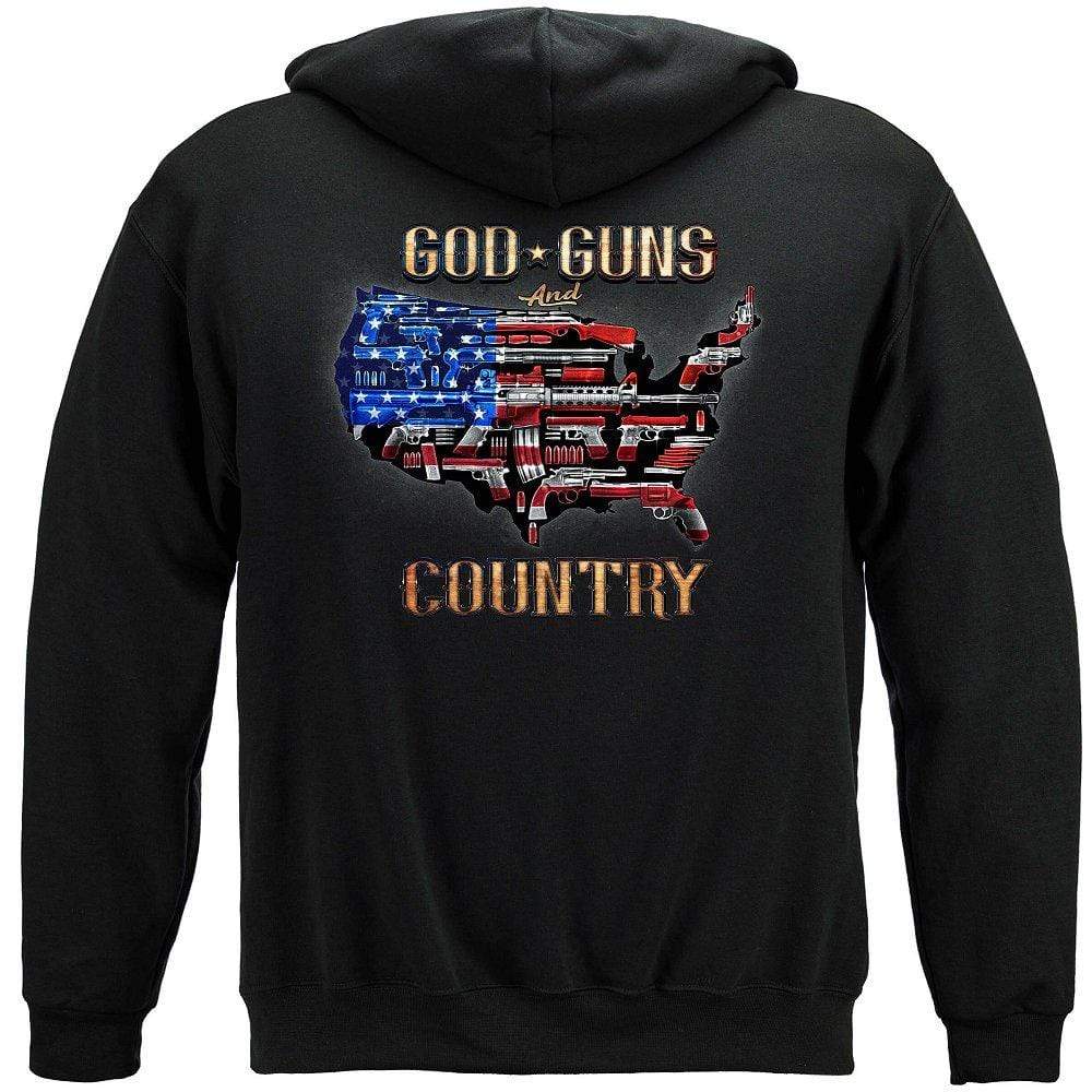 2nd Amendment God, Guns & Country Premium Men's Hoodie
