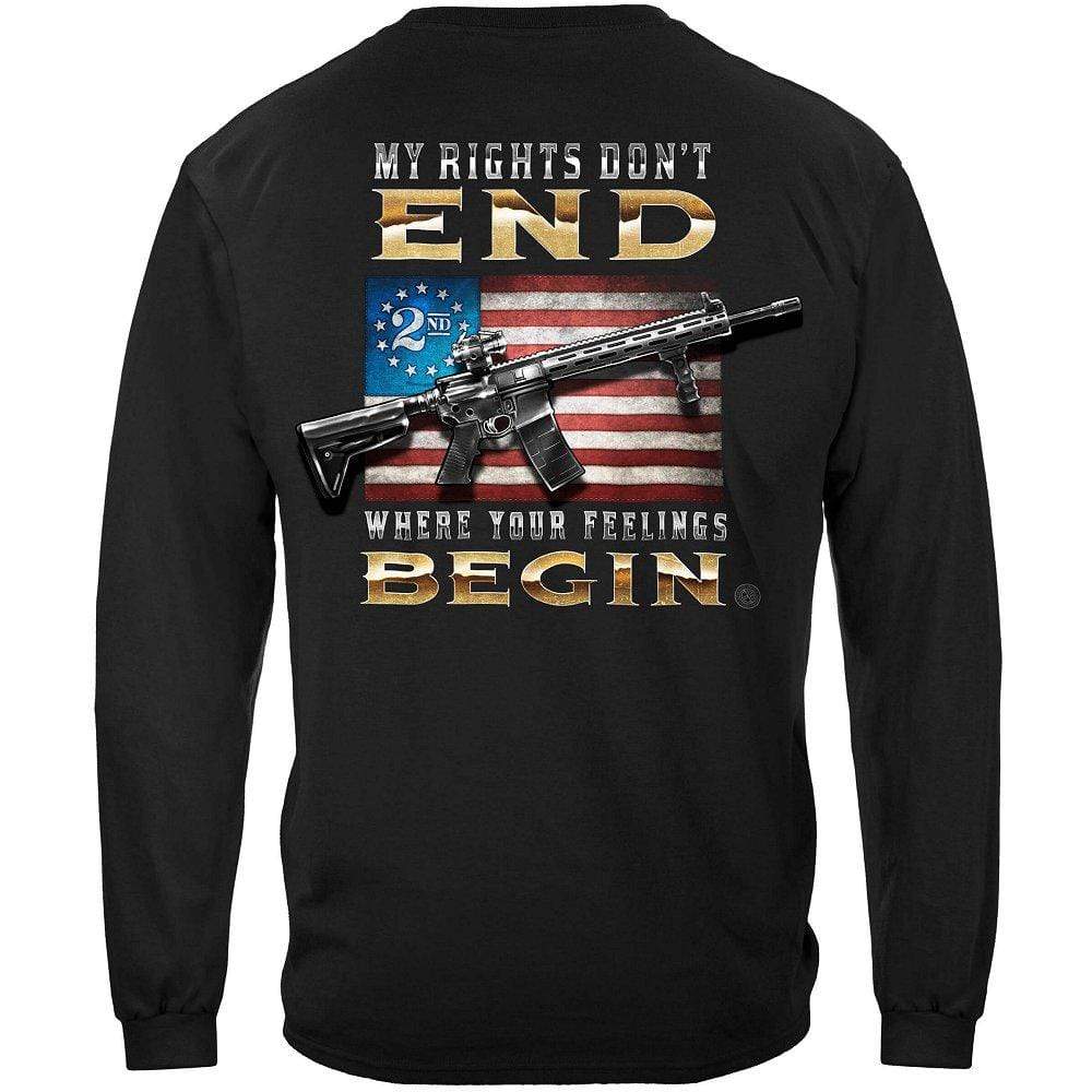 2nd Amendment My Rights Don't end Premium Long Sleeve