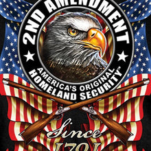 Load image into Gallery viewer, 2nd Amendment Original Homeland Security Down Flag Biker T-Shirt
