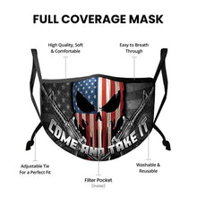 Load image into Gallery viewer, 2nd Amendment Skull Of Freedom Patriotic Face Mask

