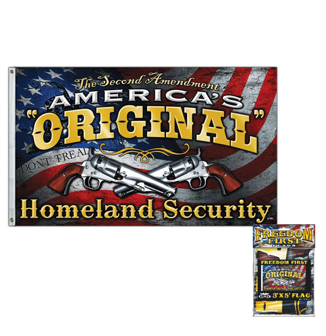 America's Original Homeland Security 2nd Amendment 3' x 5' Flag