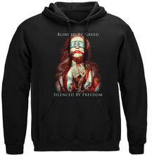 Load image into Gallery viewer, Blinded By Greed Premium Hoodie
