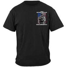Load image into Gallery viewer, American Flag Defend Or Be Buried Or Be Buried In It Premium T-Shirt
