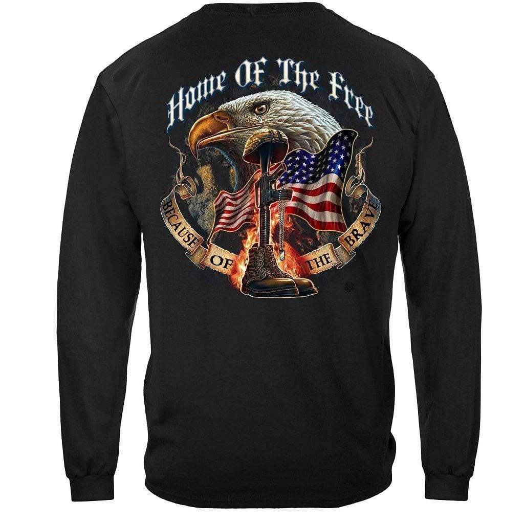 2nd Amendment Home Of The Free Premium Long Sleeves