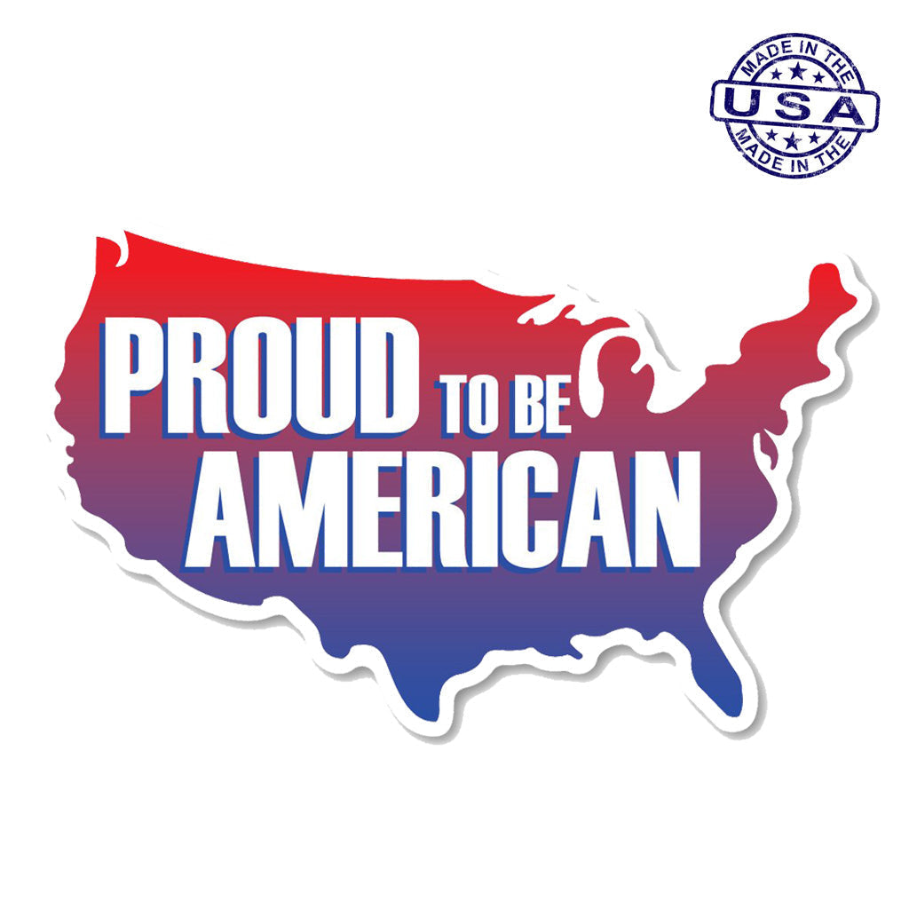 United States Patriotic Proud To Be An American Sticker (8