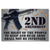 Patriotic Right to Bear Arms Second Amendment Rectangle Magnet (5" x 4")