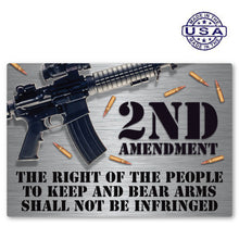 Load image into Gallery viewer, Patriotic Right to Bear Arms Second Amendment Rectangle Magnet (5&quot; x 4&quot;)
