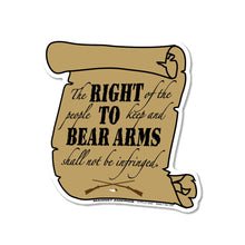Load image into Gallery viewer, Patriotic Right to Bear Arms Second Amendment Magnet (4.5&quot; x 4.5&quot;)
