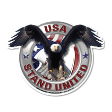 Load image into Gallery viewer, United States Patriotic Stand United Eagle Magnet (5.25&quot; x 6.13&quot;)

