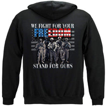 Load image into Gallery viewer, I Stand For The Flag Fight For Our Freedom Premium Men&#39;s Hoodie
