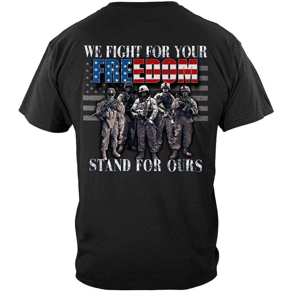 I Stand For The Flag Fight For Our Freedom Premium Men's T-Shirt