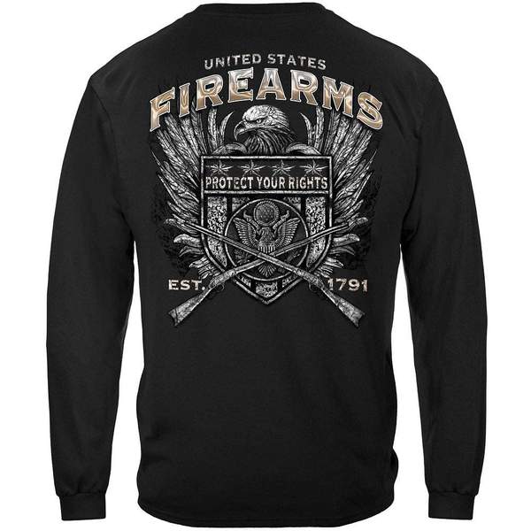United States Fire Arms Silver Foil Premium Long Sleeve