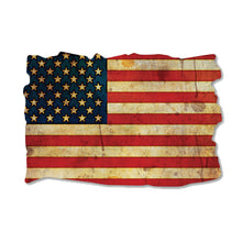 Load image into Gallery viewer, United States Patriotic Flag Grunge Look Design Magnet (4.5&quot; x 3&quot;)
