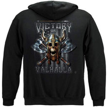 Load image into Gallery viewer, Victory Or Valhalla American Flag Freedom Come and Take it Premium Long Sleeve
