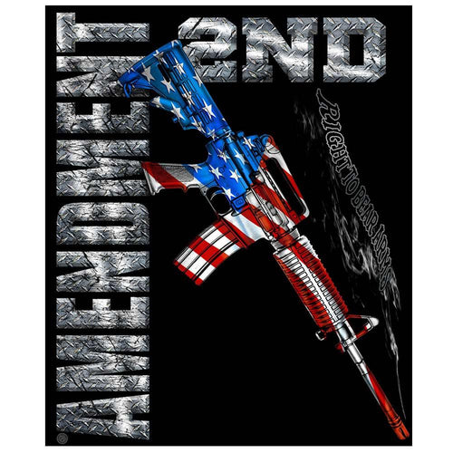 AR15 2nd Amendment Blanket-Military Republic
