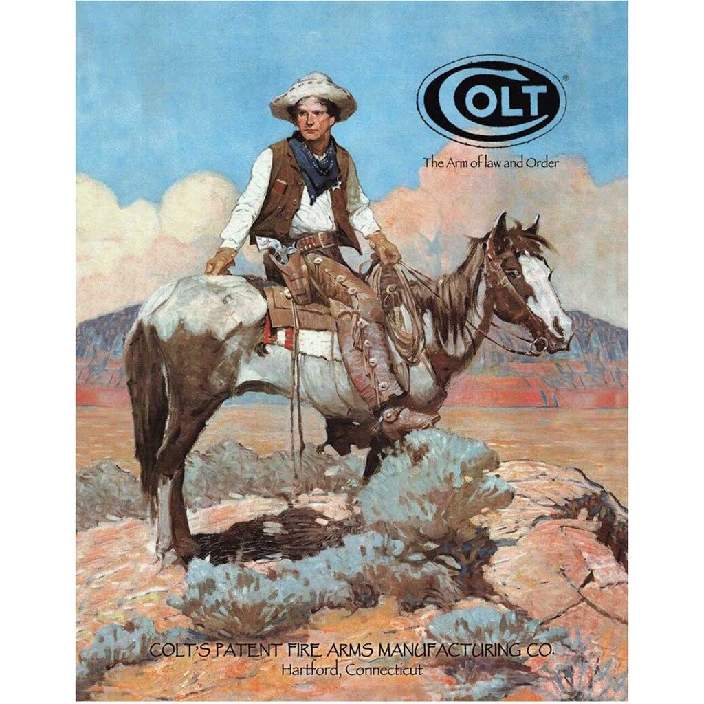 Colt Tex and Patches Tin Sign