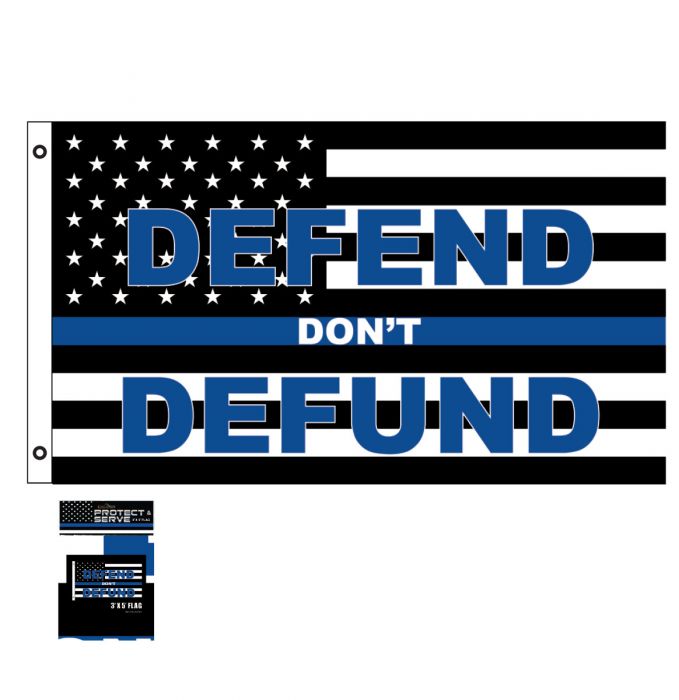 Defund Don't Defund Police 3' X 5' Polyester Flag