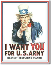 Load image into Gallery viewer, Uncle Sam &quot;I Want You&quot; Tin Sign-Military Republic
