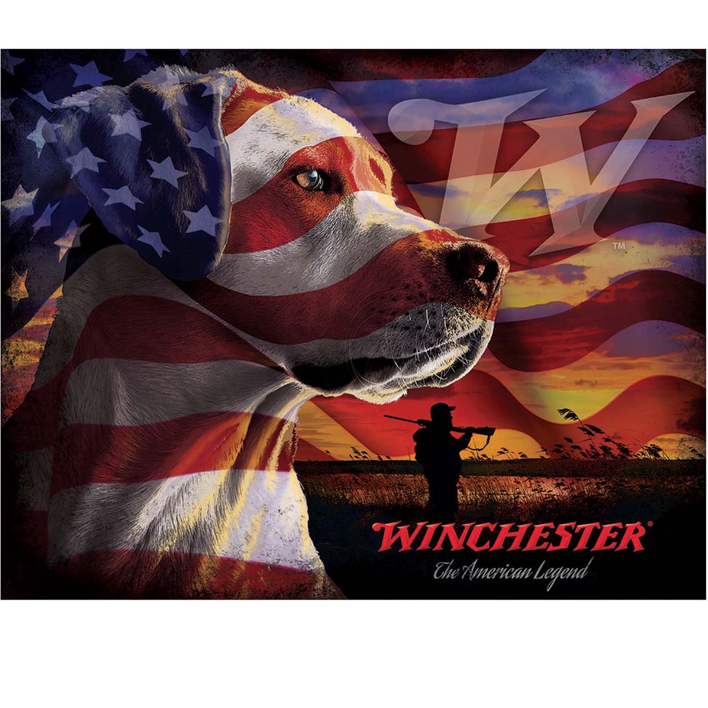 Winchester Dog - The American Legend Tin Sign